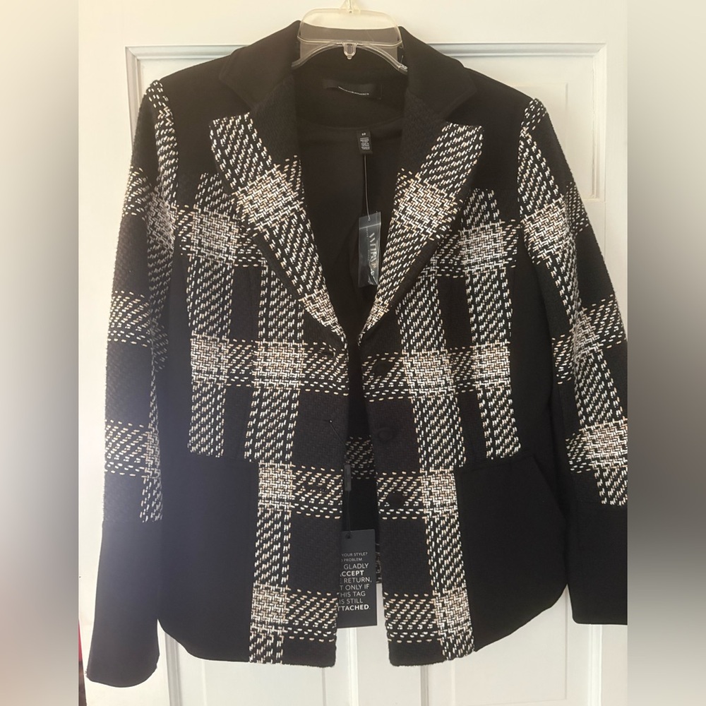 Stylish Black and White Women's Jacket.